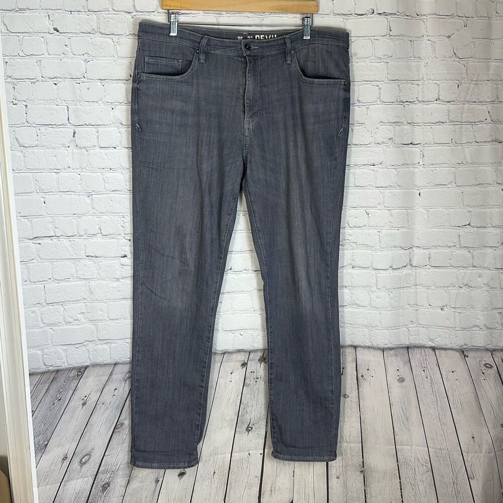 Devil Dog Gray‎ Slim Straight Performance Jeans size 36x32